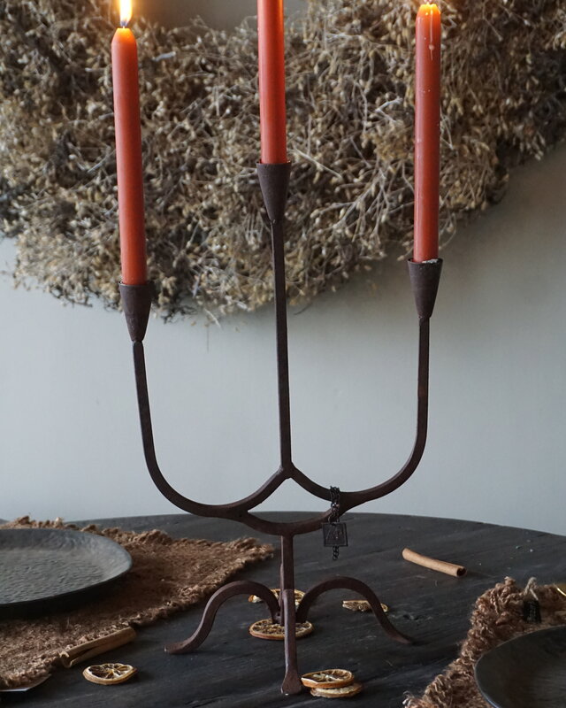 Aura Peeperkorn Kandelaar/Kaarshouder Marrakech 3-Arms | H45xB25 cm