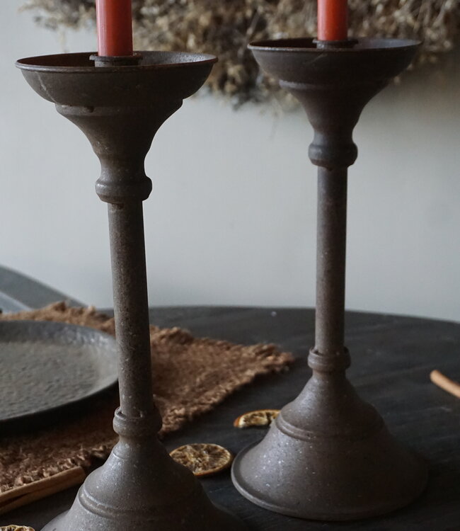 Countryfield Kandelaar Kolby | Roest | S | H31,5 x D14 cm