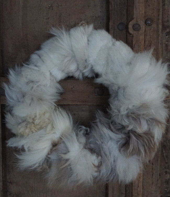 Rene Houtman Handgemaakte Wollen Krans | Ø30 cm | Uniek