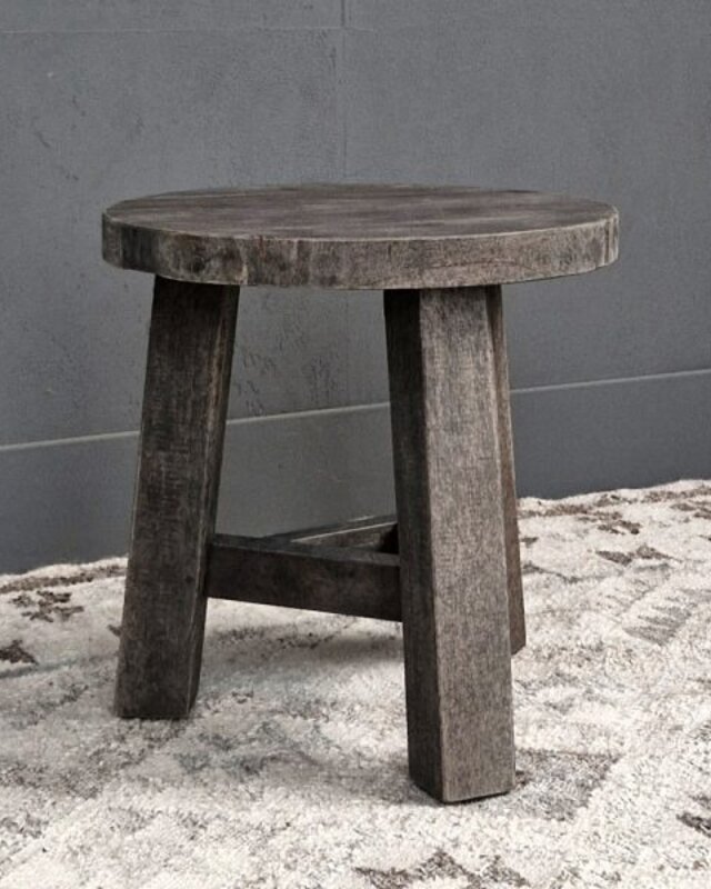 Luksa Home Collection Bijzettafel Toby | Robuust Rond | H45 x D45 cm