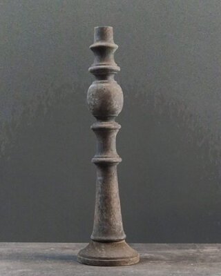 Luksa Home Collection Kandelaar Carma | Antique Grey | H48 cm