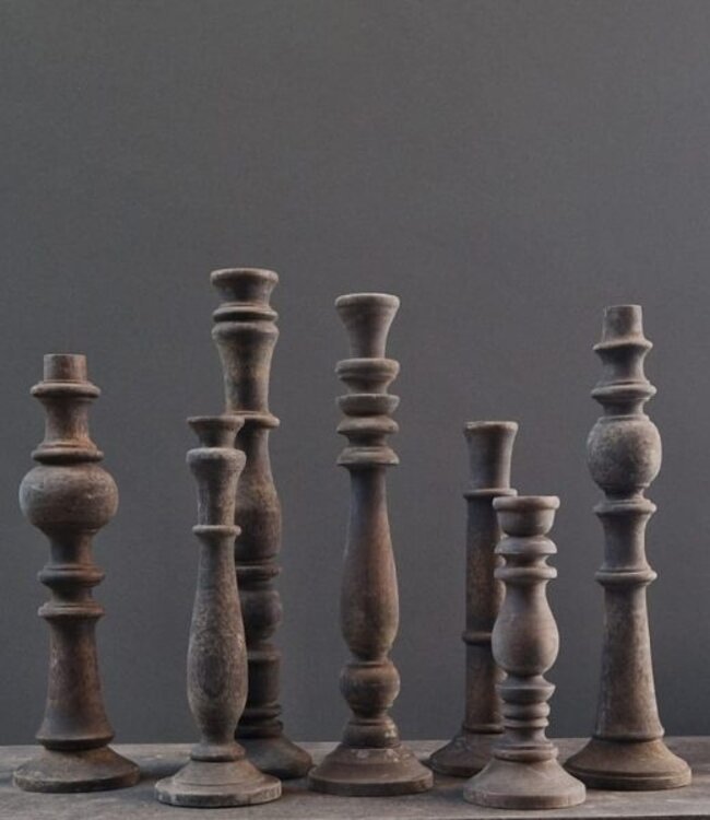 Luksa Home Collection Kandelaar Savati | Antique Grey | H50 cm