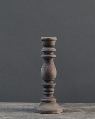 Luksa Home Collection Kandelaar Java | Antique Grey | H30 cm