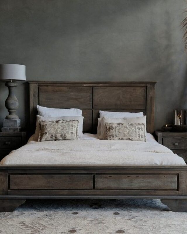 Luksa Home Collection Bed Brit | Antique Grey | 4 Maten Verkrijgbaar!