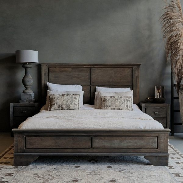 Luksa Home Collection Bed Brit | Antique Grey | 4 Maten Verkrijgbaar!