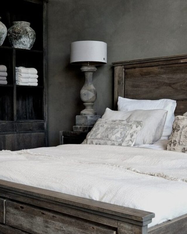 Luksa Home Collection Bed Brit | Antique Grey | 4 Maten Verkrijgbaar!