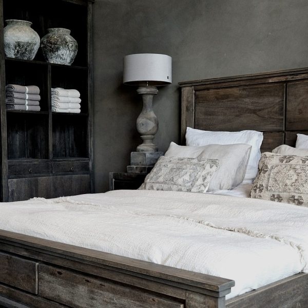 Luksa Home Collection Bed Brit | Antique Grey | 4 Maten Verkrijgbaar!