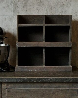Luksa Home Collection Gruttersbak Nia | Antique Grey | H45 x B45 x D25 cm