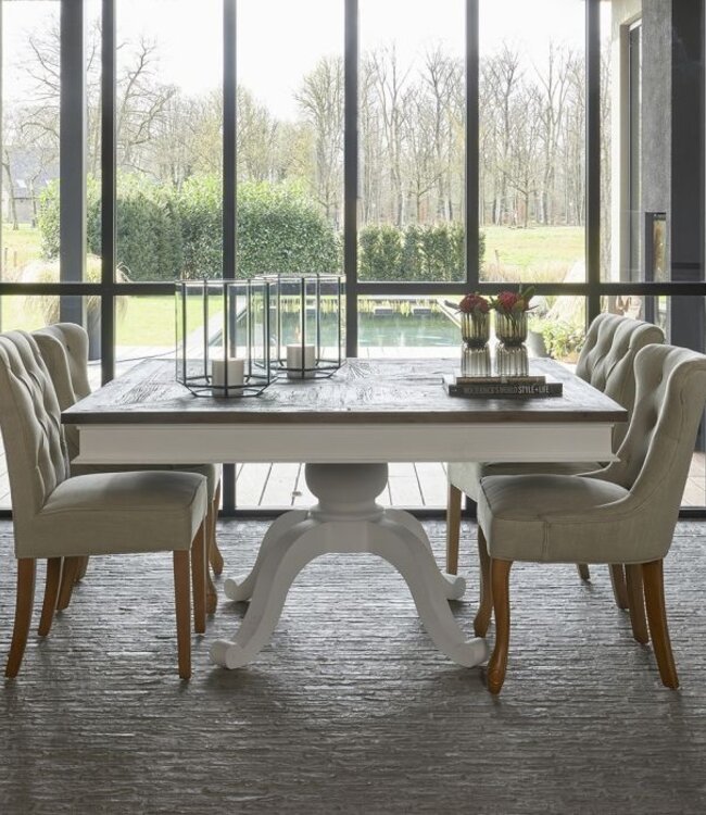 Rivièra Maison Eetkamertafel Château Belvédère | H78 x B130 x D130 cm