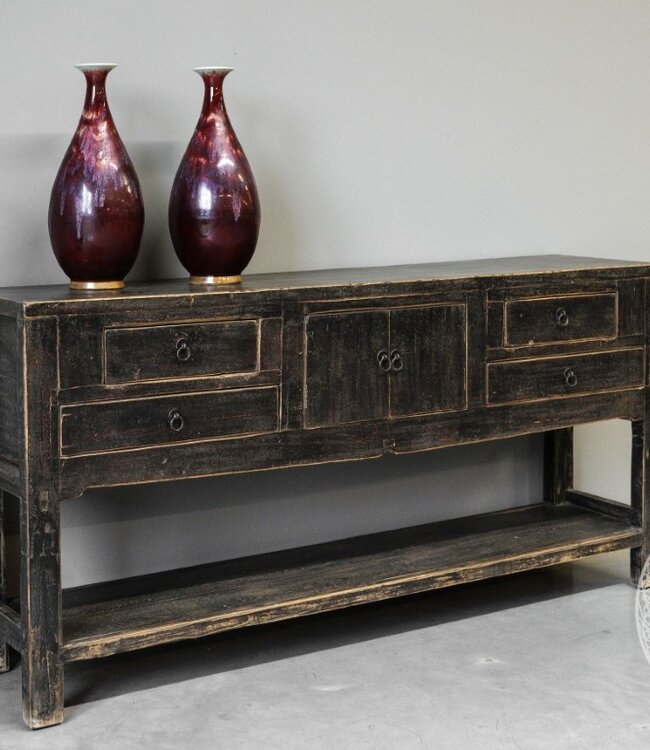 Be-Uniq Sideboard | Verweerd Zwart | China | H86 x B170 x D42 cm