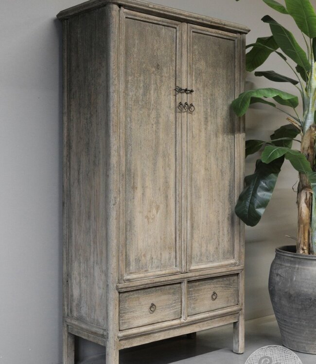 Be-Uniq Oude Kast | 2-Deurs | China | H186 x B99 x D47 cm