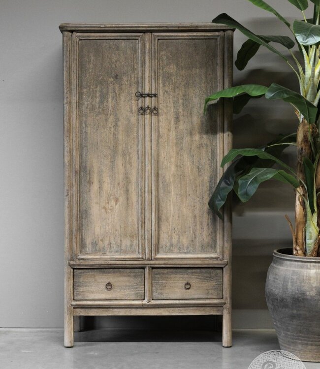 Be-Uniq Oude Kast | 2-Deurs | China | H186 x B99 x D47 cm