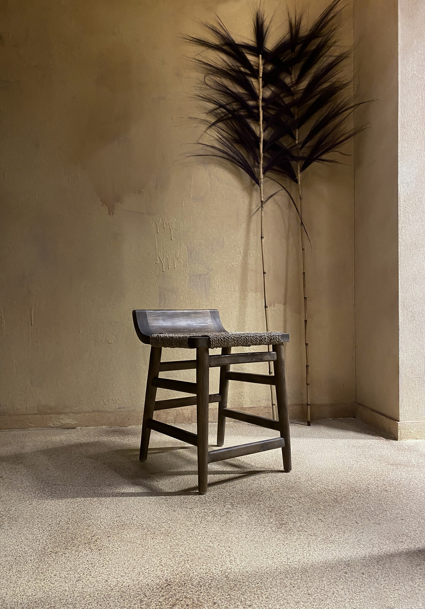 Hoffz Kruk Bintu Teakhout B40 x D46 x H60 cm