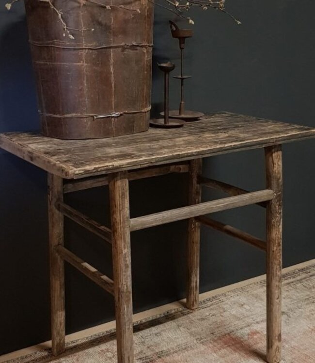 Luksa Home Collection Haltafel | Aziatisch | Naturel | H80 x B110 x D45 cm