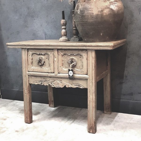 Luksa Home Collection Wandtafel | 2 Laden | Aziatisch | H80 x B110 x D45 cm