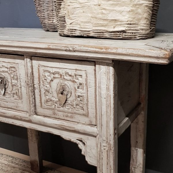 Luksa Home Collection Wandtafel | 2 Laden | Aziatisch | H80 x B110 x D45 cm