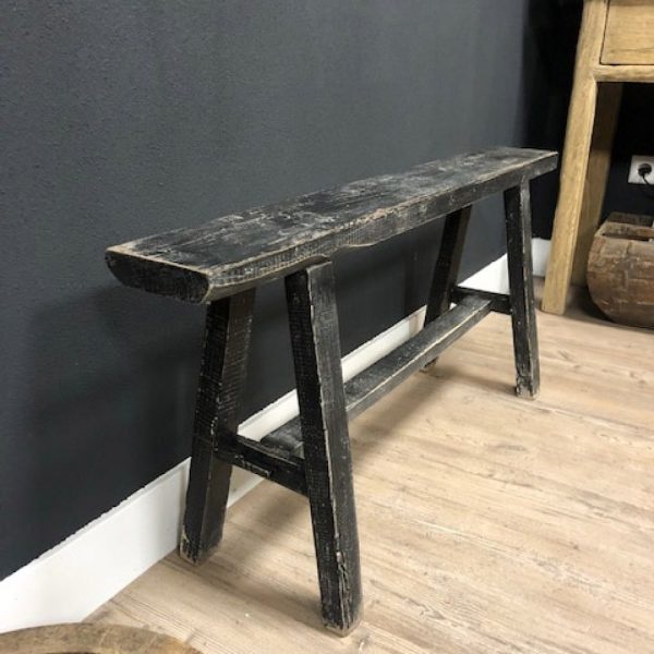 Luksa Home Collection Houten Bank | Aziatisch Antiek| Zwart