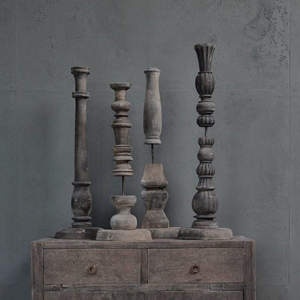 Luksa Home Collection Dressoir Charlie | Antique Grey | H85 x B95 x D45 cm