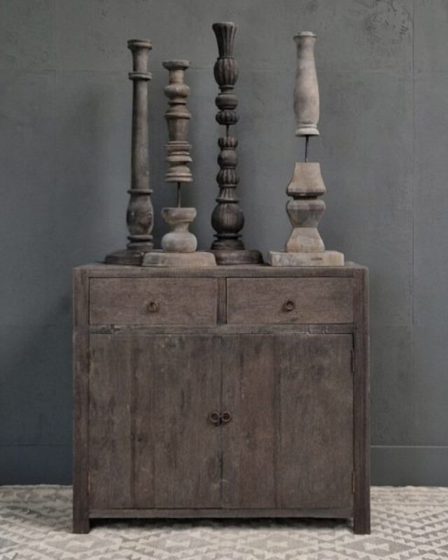 Luksa Home Collection Dressoir Charlie | Antique Grey | H85 x B95 x D45 cm