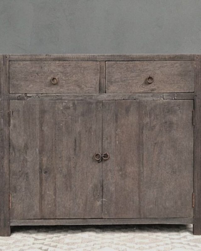 Luksa Home Collection Dressoir Charlie | Antique Grey | H85 x B95 x D45 cm