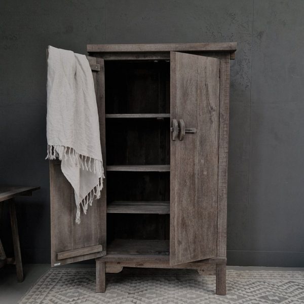 Luksa Home Collection Kast Jintse | Antique Grey | H190 x B100 x D50 cm