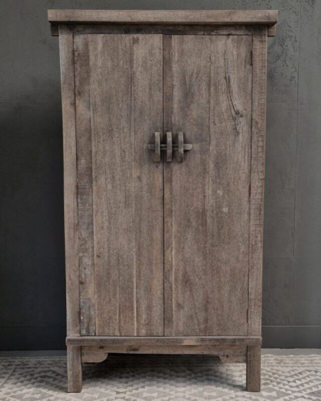 Luksa Home Collection Kast Jintse | Antique Grey | H190 x B100 x D50 cm