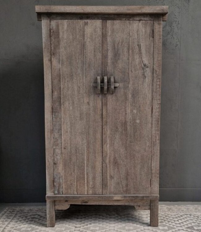 Luksa Home Collection Kast Jintse | Antique Grey | H190 x B100 x D50 cm