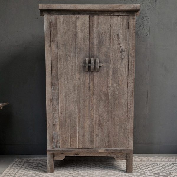 Luksa Home Collection Kast Jintse | Antique Grey | H190 x B100 x D50 cm