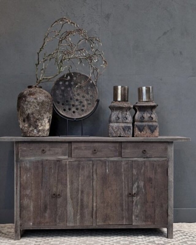 Luksa Home Collection Dressoir Doran | Antique Grey | H93 x B175 x D45 cm