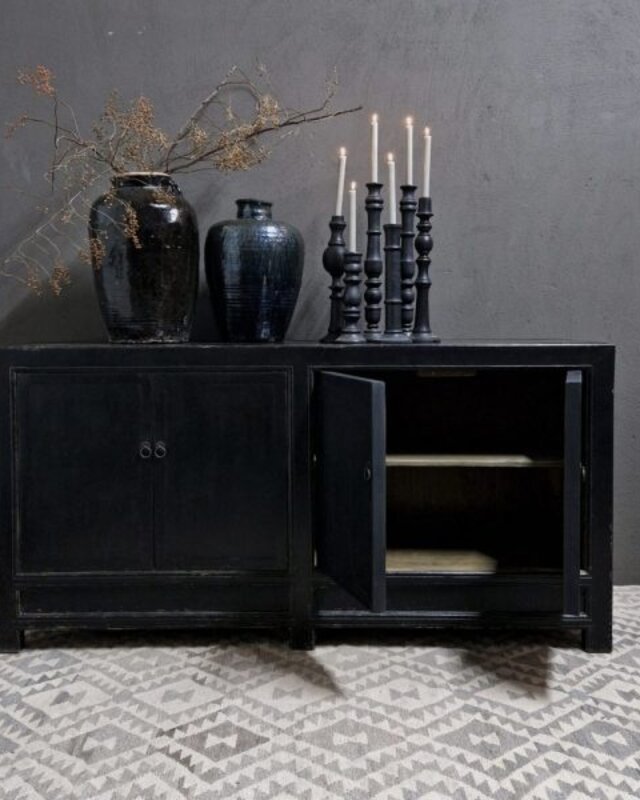 Luksa Home Collection Dressoir Binc | Zwart | H95 x B190 x D45 cm