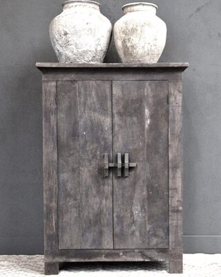 Luksa Home Collection Houten Kast Jae | Antique Grey | H100 x B150 x D45 cm