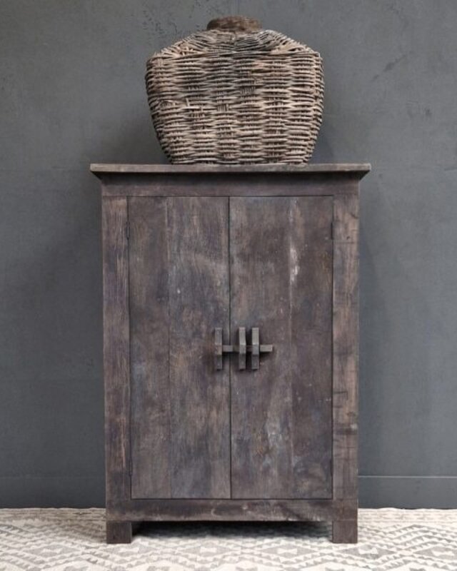 Luksa Home Collection Houten Kast Jae | Antique Grey | H100 x B150 x D45 cm