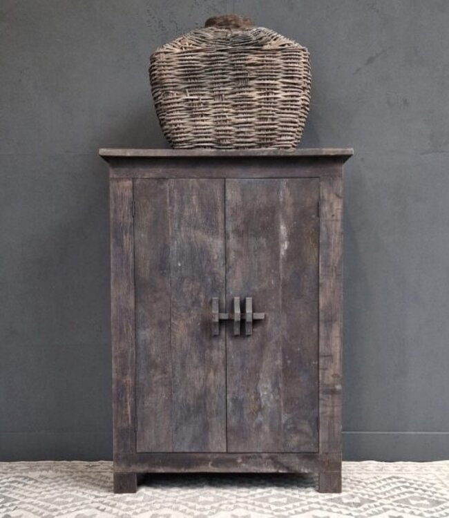 Luksa Home Collection Houten Kast Jae | Antique Grey | H100 x B150 x D45 cm
