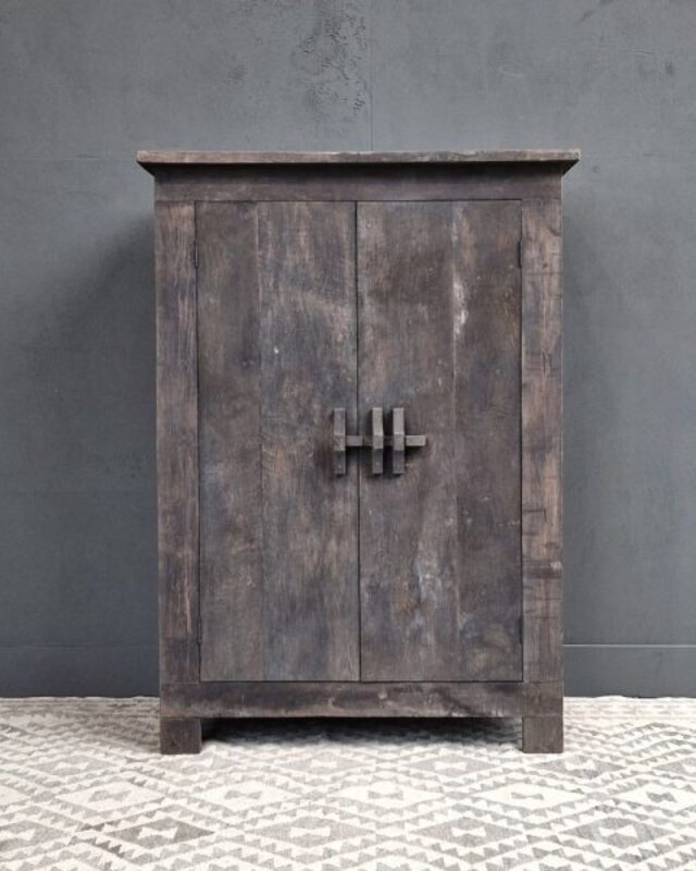 Luksa Home Collection Houten Kast Jae | Antique Grey | H100 x B150 x D45 cm