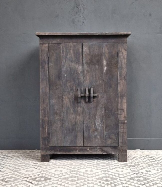 Luksa Home Collection Houten Kast Jae | Antique Grey | H100 x B150 x D45 cm