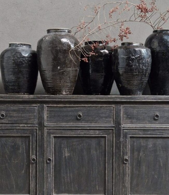 Luksa Home Collection Dressoir Bobbie | Vintage Black | H95 x B180 x D45 cm