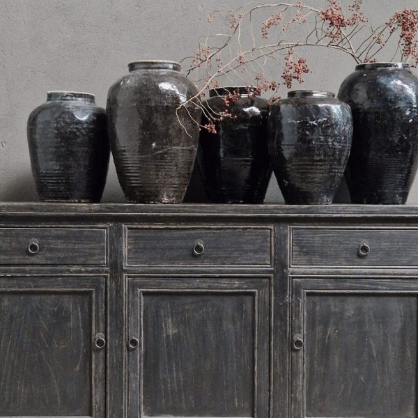 Luksa Home Collection Dressoir Bobbie | Vintage Black | H95 x B180 x D45 cm