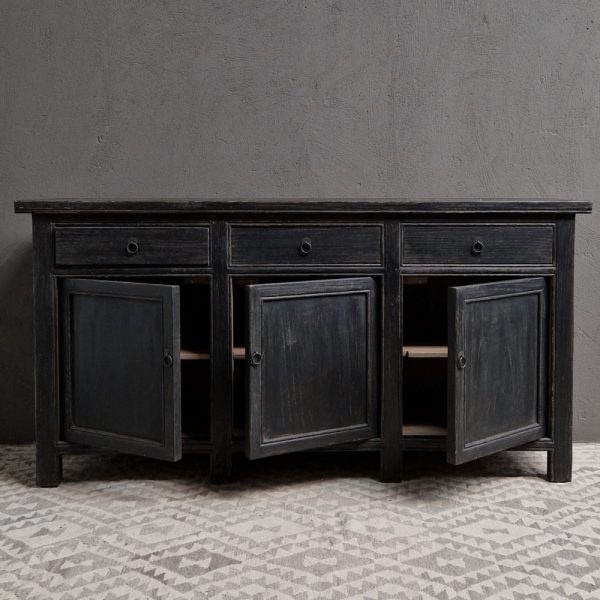 Luksa Home Collection Dressoir Bobbie | Vintage Black | H95 x B180 x D45 cm