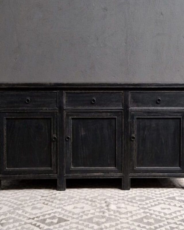 Luksa Home Collection Dressoir Bobbie | Vintage Black | H95 x B180 x D45 cm