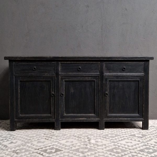 Luksa Home Collection Dressoir Bobbie | Vintage Black | H95 x B180 x D45 cm
