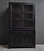 Luksa Home Collection Vitrinekast Brita | Vintage Black | H220 x B120 x D47 cm