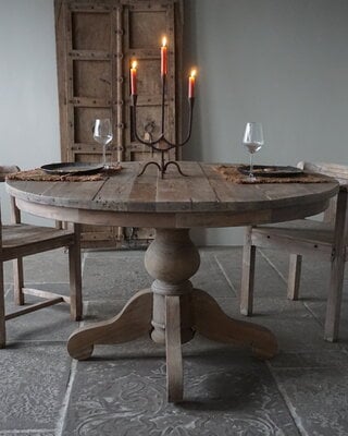 Rene Houtman Eetkamertafel Nova | Rond | Bruin | Ø130 cm x H79 cm