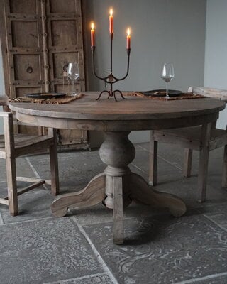 Rene Houtman Eetkamertafel Nora | Rond | Bruin | Ø130 cm x H79 cm
