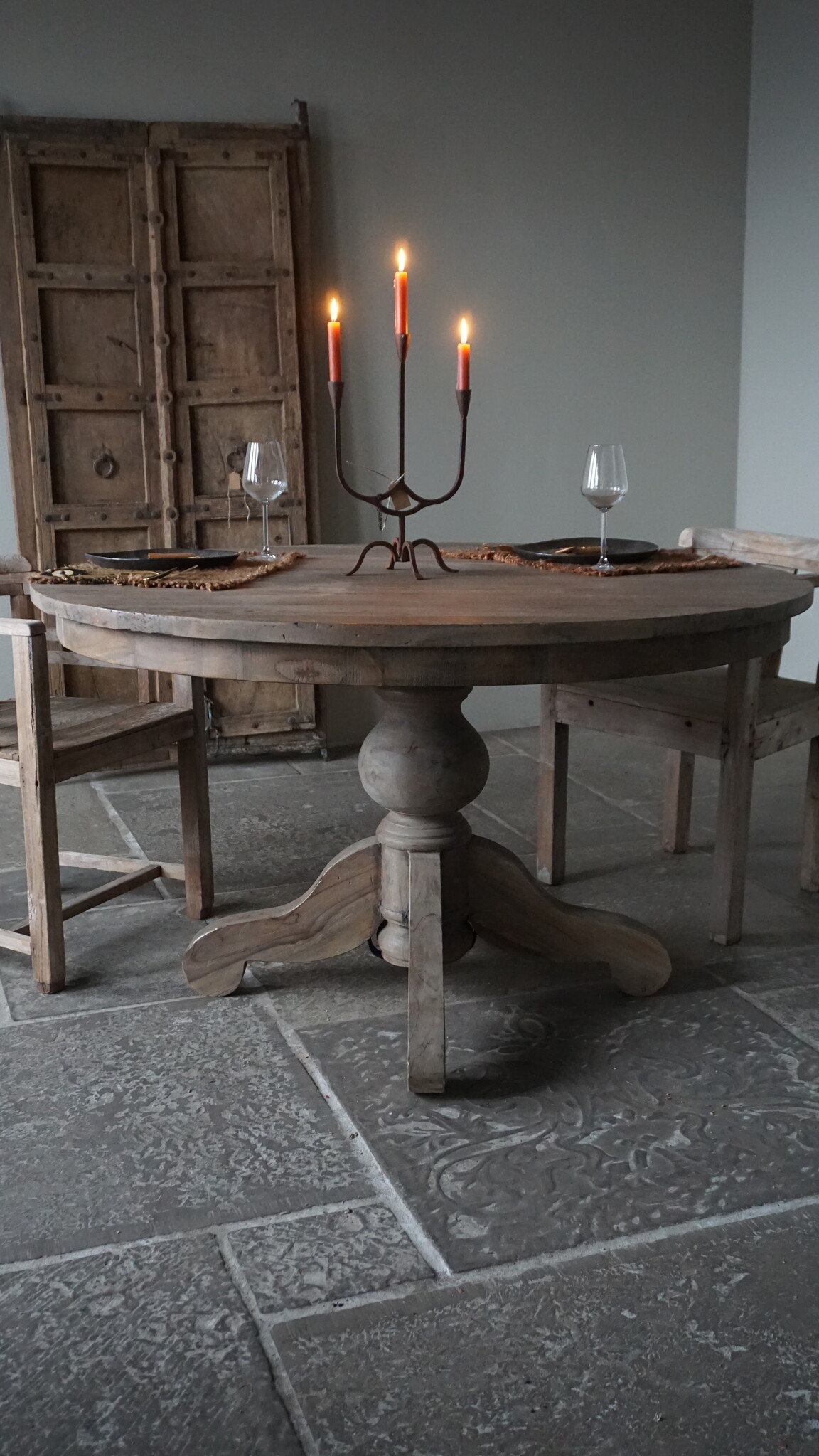 Rene Houtman Eetkamertafel Nora | Rond | Bruin | Ø130 cm x H79 cm