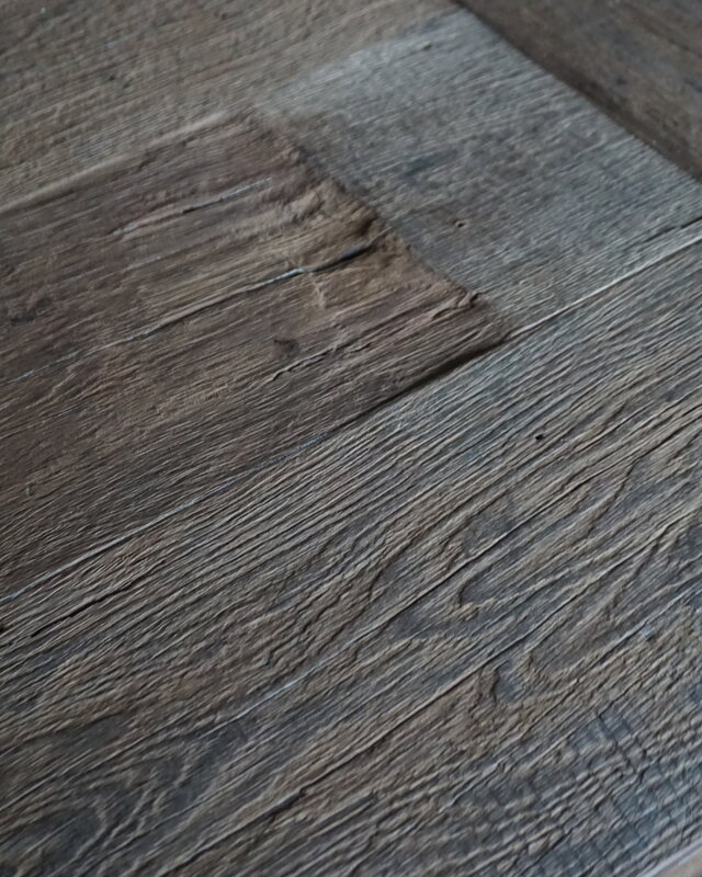 Rene Houtman Eetkamertafel Twan | Oud Eikenhout | B220 x D100 cm