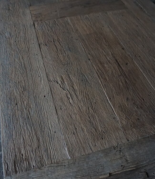 Rene Houtman Eetkamertafel Twan | Oud Eikenhout | B220 x D100 cm