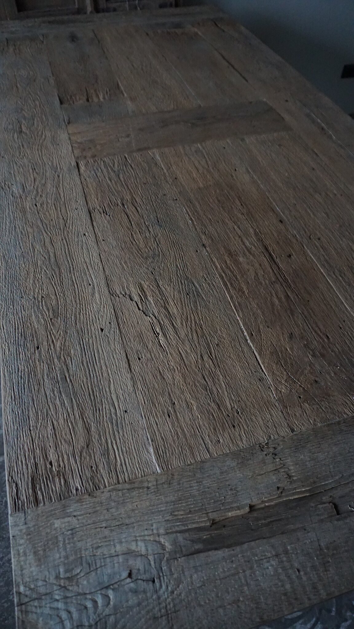 Rene Houtman Eetkamertafel Twan | Oud Eikenhout | B220 x D100 cm