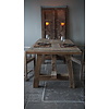 Eetkamertafel Teun | Oud Eikenhout | B220 x D100 cm