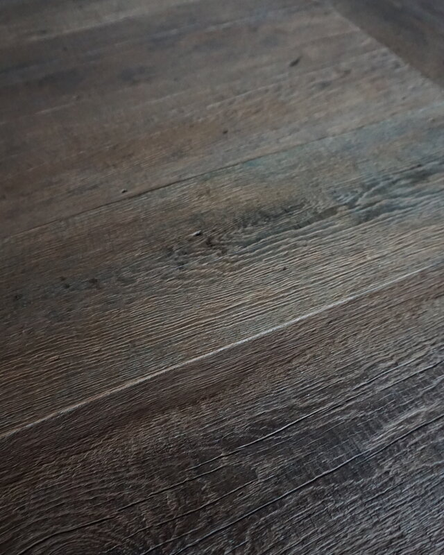 Rene Houtman Eetkamertafel Teun | Oud Eikenhout | B220 x D100 cm