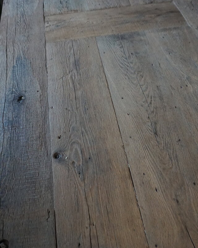 Rene Houtman Eetkamertafel Teun | Oud Eikenhout | B220 x D100 cm